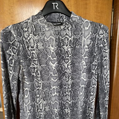 Snake print oberteil
