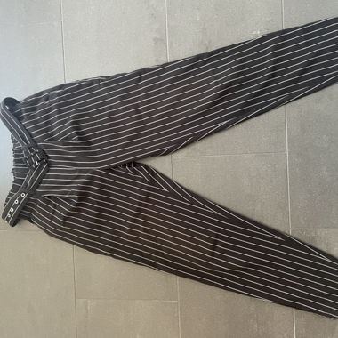Black Pinstripe Pants