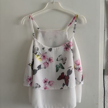 Sleeveless Floral Top