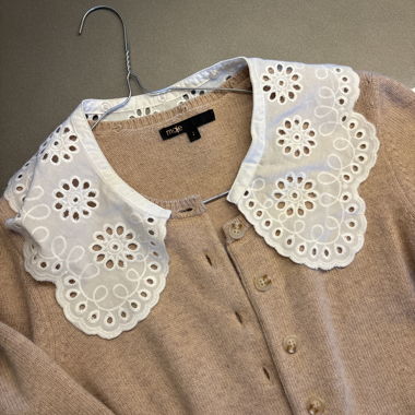 Cardigan with Maje collar
