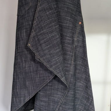 Asymmetrischer Wickelrock grau Woxxom Gr. 1