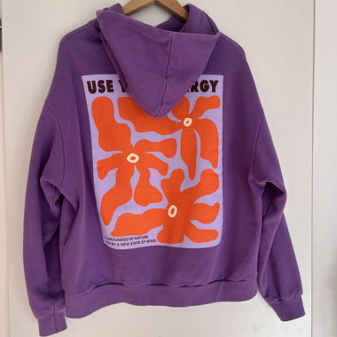 Hoodie lila "Use Your Energy"