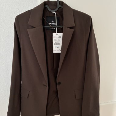 Blazer oversize marrone