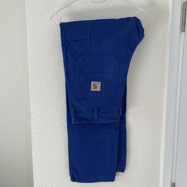 Pantaloni Carhartt Single Knee, 32x34, blu cobalto