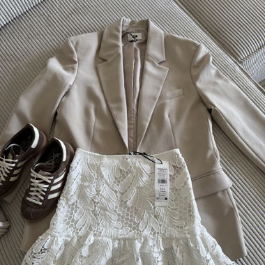 Jupe broderie blanche - Morgan 