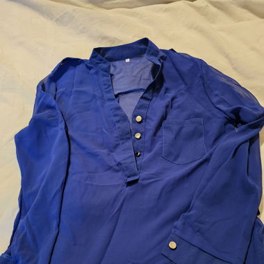 Blouse Dame taille L  bleue