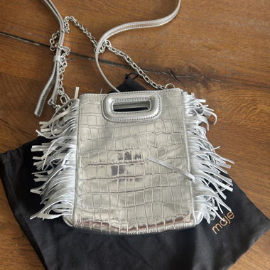 Maje Tasche Silber