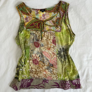 Vintage Floral Blouse