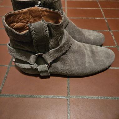 Ankle boots Isabel Marant in suede taupe