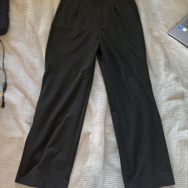 Black Pull&Bear fabric trousers, size S