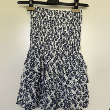 Subdued bandeau mini dress