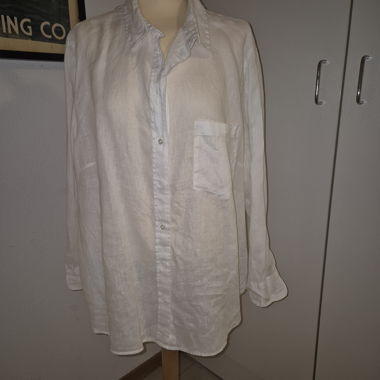 Camicia di lino bianca Tagl. XL