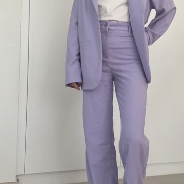 Blazer- und Hosen-Set in Flieder - Monki