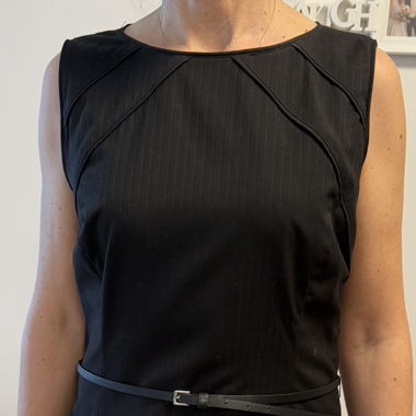 Robe noire élégante Sisley, taille L 