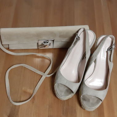 Chaussure avec pochette beige « primadonna »