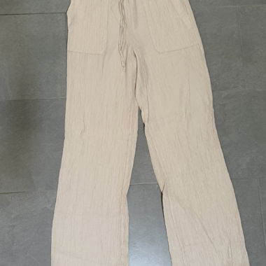 Stoffhose von Zara in Beige