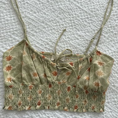 Gemustertes Crop-Top