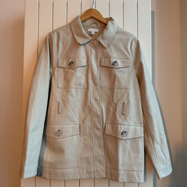 Veste en faux cuir Topshop