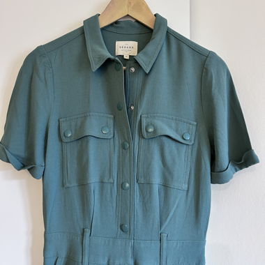 Combinaison Sézane vert canard