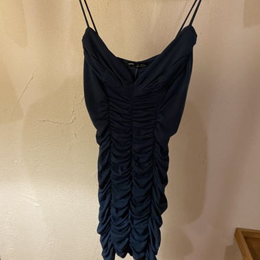 Pull&Bear dark blue ruffle dress size M