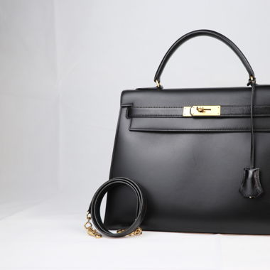 Vintage Hermès Kelly 32 Box Calf Tasche (von 1986)
