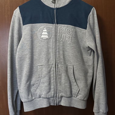 Felpa con cappuccio Picture grigio e blu
