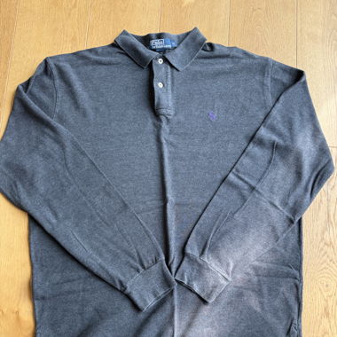RALPH LAUREN – XL – ANTHRACITE – LONG-SLEEVE POLO SHIRT