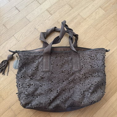 Sac Lisbeth Dahl en similicuir découpé, comme NEUF