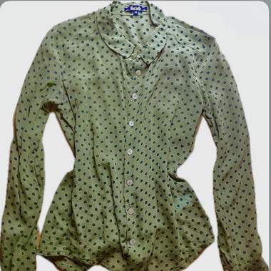 King Louie Bluse 100% Seide Vintage Stil 