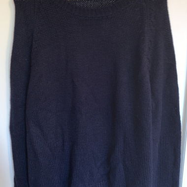 Pull bleu marine en laine
