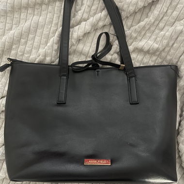 Black Tote Bag by Anna Field