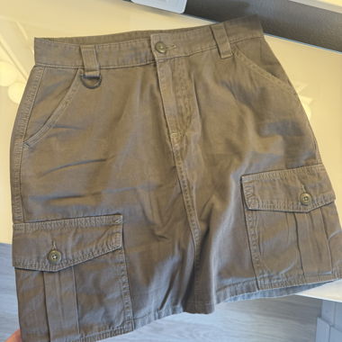 Khaki Cargo Skirt