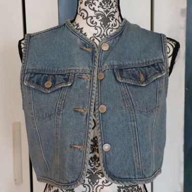 Vintage denim vest