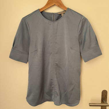 H&M Damenbluse blau, Gr. 36