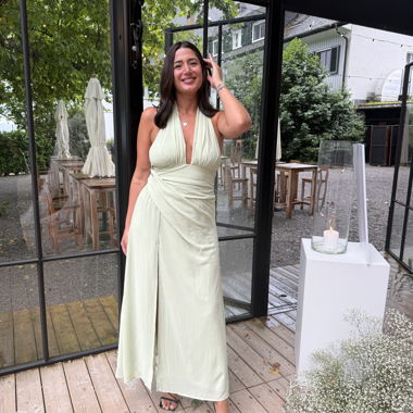 Light Green Halter Dress