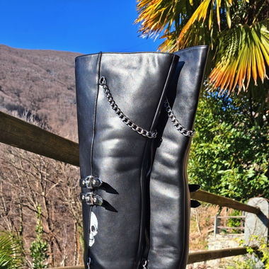 Killerqueen Overknee Platform Stiefel