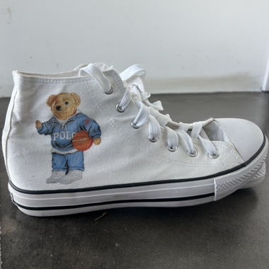 White High-Top Sneakers
