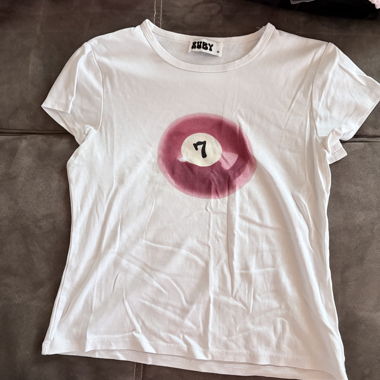 Ruby White Graphic Tee