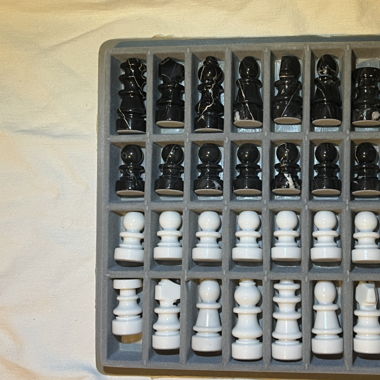 Schach Figuren aus Marmor
