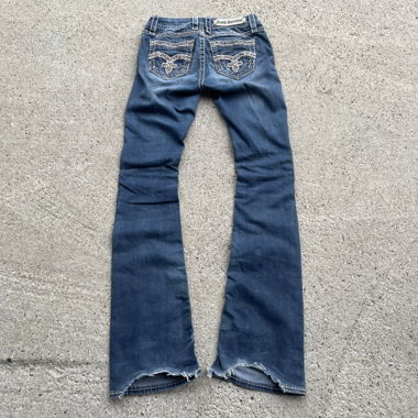 Jeans da donna Rock Revival con ricami, a zampa