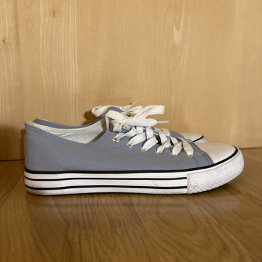 Navy blue sneakers