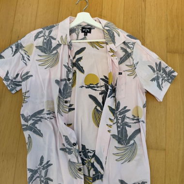 Billabong Hawaii-Hemd in Rosa und Grün