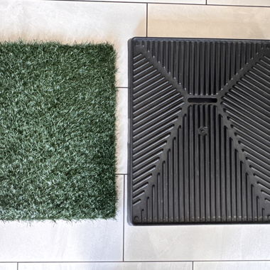 Dog Toilet Indoor Outdoor Artificial Turf Green 63x50x7 cm WC