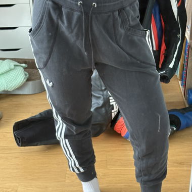Black Adidas Jogging Bottoms