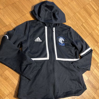 Hoodie Adidas à fermeture éclair noir