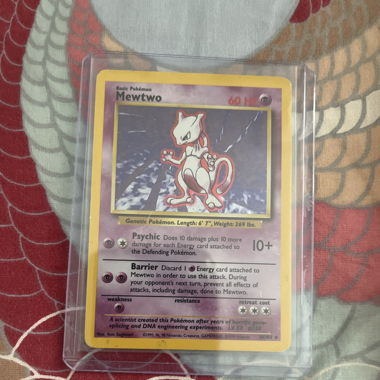 rare Mewtwo pokemon first edition Holocard