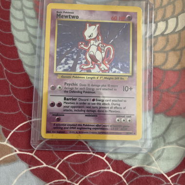 rare Mewtwo pokemon first edition Holocard