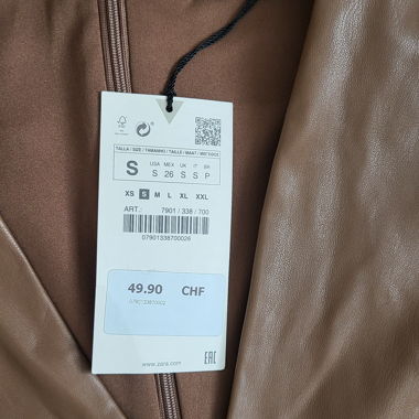 Abito in ecopelle Zara
