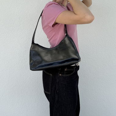 Black Handbag/Schoulder bag made of Faux Leather