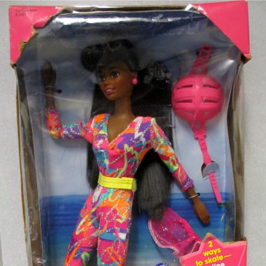 1994 Hot Skatin' Barbie Christie Pink Rollschuhe